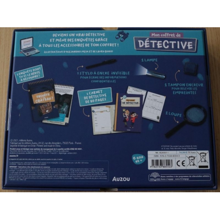 Acheter Mon coffret de détective Auzou - 18,09 € en ligne sur La Petite Epicerie - Loisirs créatifs
