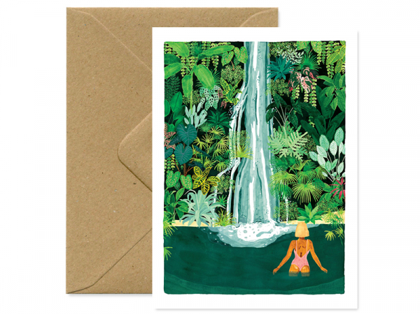 Acheter Carte aquarelle - cascade - ATWS - 3,49 € en ligne sur La Petite Epicerie - Loisirs créatifs