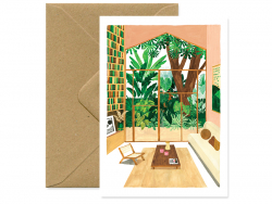 Acheter Carte aquarelle intérieur de la maison - ATWS - 3,49 € en ligne sur La Petite Epicerie - Loisirs créatifs