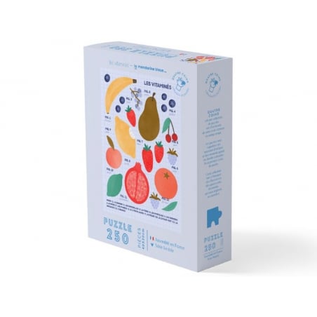 Acheter Puzzle 250 pièces 40x30 cm illustration Les vitaminés par La mandarine bleue - 20,99 € en ligne sur La Petite Epiceri...
