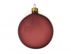 Acheter Boule de Noël en verre - mauve transparente mate - 8 cm - 2,19 € en ligne sur La Petite Epicerie - Loisirs créatifs