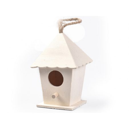 Acheter Mini-maison en bois à décorer - Nichoir à oiseaux - 4,99 € en ligne sur La Petite Epicerie - Loisirs créatifs