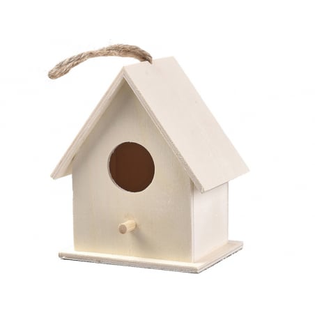 Acheter Mini-maison en bois carrée à décorer - Nichoir à oiseaux - 4,99 € en ligne sur La Petite Epicerie - Loisirs créatifs