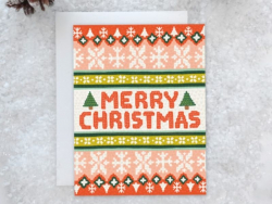 Acheter Carte Merry Christmas motif pull de Noel avec enveloppe Idlewild - 4,99 € en ligne sur La Petite Epicerie - Loisirs c...
