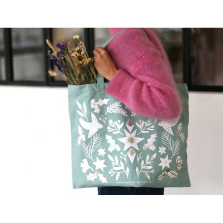 Acheter Tote bag mint Noël - La petite épicerie - 9,99 € en ligne sur La Petite Epicerie - Loisirs créatifs