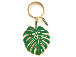 Acheter Grand porte-clés feuille tropicale vert et doré Idlewild - 16,99 € en ligne sur La Petite Epicerie - Loisirs créatifs