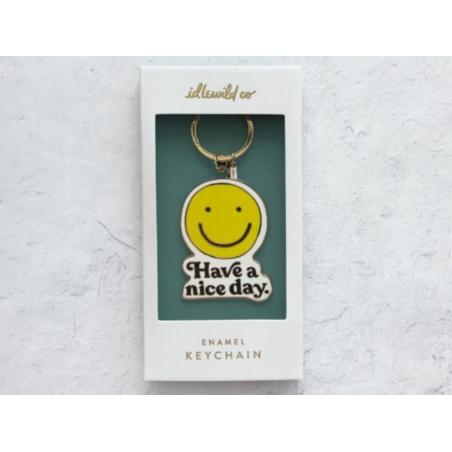 Acheter Grand porte-clés smiley jaune "Have a nice day" Idlewild - 16,99 € en ligne sur La Petite Epicerie - Loisirs créatifs