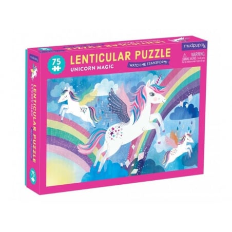 Acheter Puzzle Licorne effet lenticulaire - 75 pièces - 45x28 cm - 16,99 € en ligne sur La Petite Epicerie - Loisirs créatifs