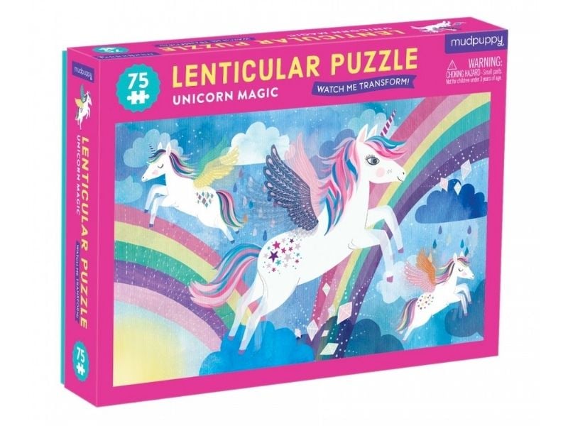 Acheter Puzzle Licorne effet lenticulaire - 75 pièces - 45x28 cm - 19,19 € en ligne sur La Petite Epicerie - Loisirs créatifs