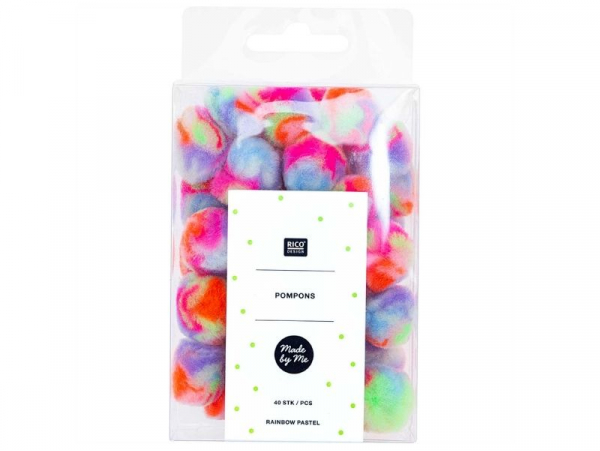 Acheter Set de 40 pompons - rainbow pastel - 4,99 € en ligne sur La Petite Epicerie - Loisirs créatifs