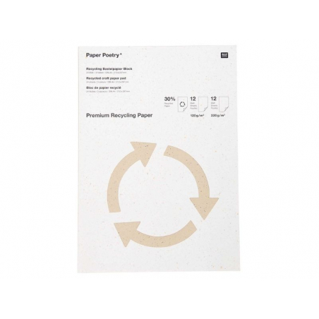 Acheter 24 feuilles A4 de papier recyclé - effet moucheté - Rico Design - 9,99 € en ligne sur La Petite Epicerie - Loisirs cr...