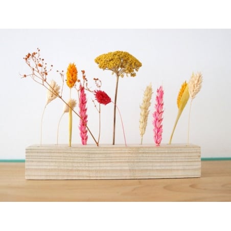 Acheter Support rectangle en bois pour 11 fleurs séchées - Rico Design - 5,99 € en ligne sur La Petite Epicerie - Loisirs cré...