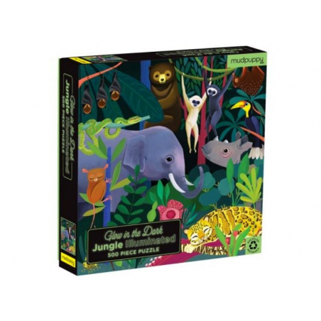 Acheter Puzzle 500 pièces 51x51 cm - Jungle - Phosphorescent - 22,49 € en ligne sur La Petite Epicerie - Loisirs créatifs