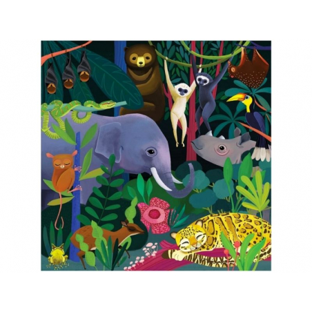 Acheter Puzzle 500 pièces 51x51 cm - Jungle - Phosphorescent - 22,49 € en ligne sur La Petite Epicerie - Loisirs créatifs