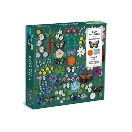 Acheter Puzzle Butterfly Botanica - 500 pièces 51x51 cm - 25,99 € en ligne sur La Petite Epicerie - Loisirs créatifs