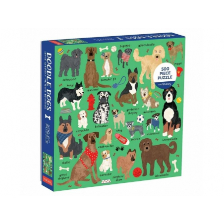 Acheter Puzzle Doodle Dogs - 500 pièces 51x51 cm - 15,99 € en ligne sur La Petite Epicerie - Loisirs créatifs