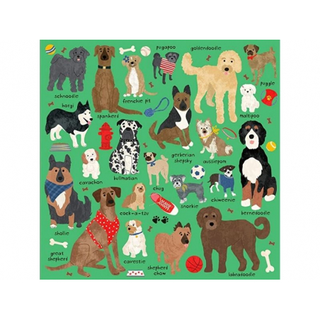 Acheter Puzzle Doodle Dogs - 500 pièces 51x51 cm - 15,99 € en ligne sur La Petite Epicerie - Loisirs créatifs