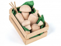 Acheter Petite cagette en bois pour dinette - 5 légumes à personnaliser - 9,99 € en ligne sur La Petite Epicerie - Loisirs cr...