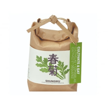 Acheter Kit "Cultivez et mangez" - chrysanthème comestible - Petit sac japonais pour faire pousser une plante - 9,99 € en lig...