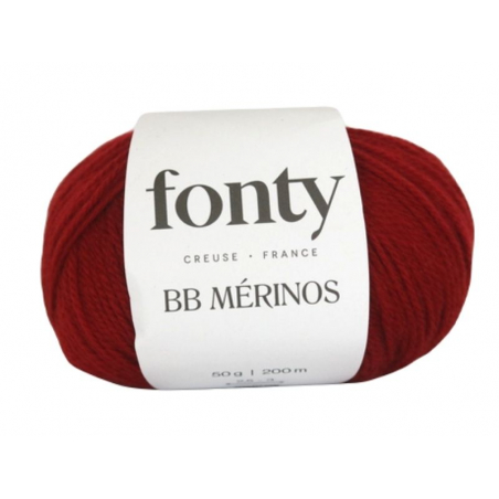 Acheter Laine Fonty - BB MÉRINOS - 828 rouge basque - 5,99 € en ligne sur La Petite Epicerie - Loisirs créatifs