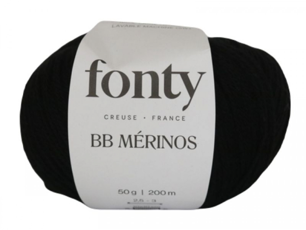Acheter Laine Fonty - BB MÉRINOS - 869 noir réglisse - 5,99 € en ligne sur La Petite Epicerie - Loisirs créatifs