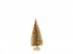 Acheter Mini sapin de Noël doré - 8,5 cm - 1,19 € en ligne sur La Petite Epicerie - Loisirs créatifs