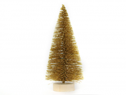 Acheter Mini sapin de Noël doré - 16 cm - 3,09 € en ligne sur La Petite Epicerie - Loisirs créatifs
