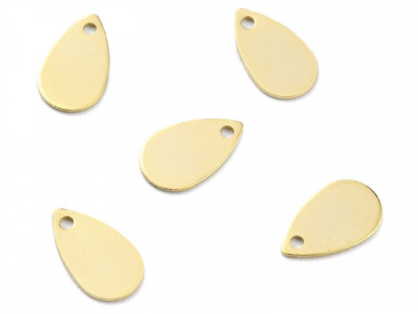Acheter Breloque goutte - laiton - doré à l'or fin 24k - 10 mm - 0,39 € en ligne sur La Petite Epicerie - Loisirs créatifs