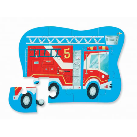 Acheter Mini puzzle camion de pompier - 12 pièces - 15,99 € en ligne sur La Petite Epicerie - Loisirs créatifs