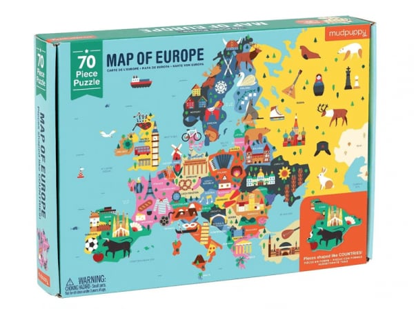 Acheter Puzzle carte de l'Europe - 70 pièces - Mudpuppy - 24,99 € en ligne sur La Petite Epicerie - Loisirs créatifs