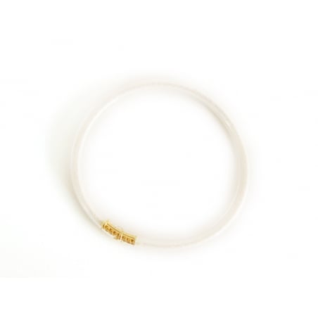 Acheter Bracelet jonc bouddhiste fantaisie à l'unité - blanc - paillettes fines - 1,99 € en ligne sur La Petite Epicerie - Lo...