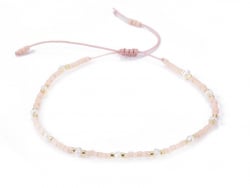 Acheter Bracelet nylon tressé réglable perles rocailles et miyuki - Rose clair - 6,99 € en ligne sur La Petite Epicerie - Loi...