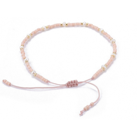 Acheter Bracelet nylon tressé réglable perles rocailles et miyuki - Rose clair - 6,99 € en ligne sur La Petite Epicerie - Loi...