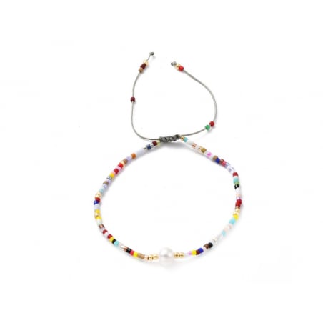 Acheter Bracelet nylon tressé réglable perles rocailles et miyuki - Multicolore - 6,99 € en ligne sur La Petite Epicerie - Lo...