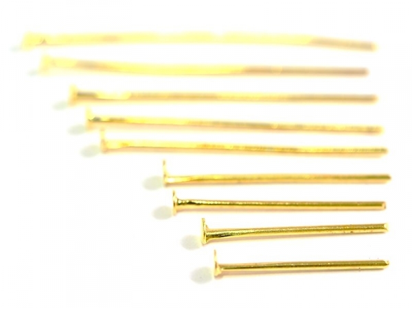 900 pins - gold-coloured head pins - 9 different sizes 900 pins - gold-coloured head pins - 9 different sizes