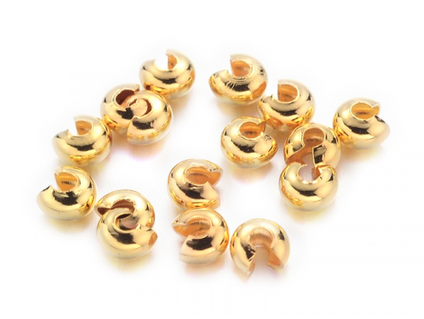 Acheter Lot de 100 perles cache noeuds - Doré - 0,99 € en ligne sur La Petite Epicerie - Loisirs créatifs