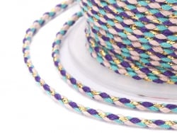 Acheter 1 m de cordellette en coton macrammé 1,5 mm - Violet et turquoise - 0,99 € en ligne sur La Petite Epicerie - Loisirs ...