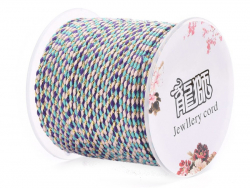 Acheter 1 m de cordellette en coton macrammé 1,5 mm - Violet et turquoise - 0,99 € en ligne sur La Petite Epicerie - Loisirs ...