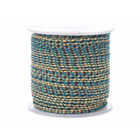 Acheter 1 m de cordellette en coton macrammé 1,5 mm - Turquoise et beige - 0,99 € en ligne sur La Petite Epicerie - Loisirs c...