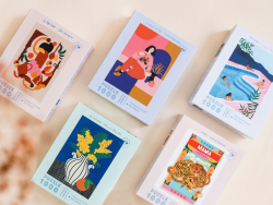 Acheter Puzzle 1000 pièces 68x48 cm illustration Le petit souk par Cécile Iparraguirre - 24,99 € en ligne sur La Petite Epice...