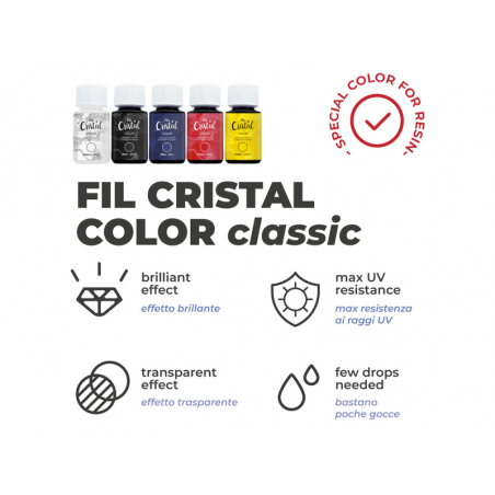 Acheter Colorant pour résine Fil Cristal color 50 ml - Rouge - 5,99 € en ligne sur La Petite Epicerie - Loisirs créatifs