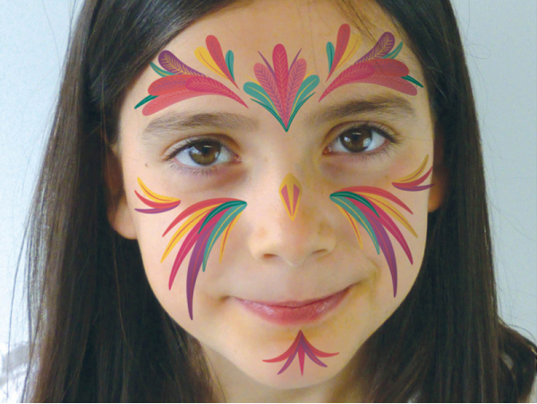 Bijoux de visage adhésifs - Multicolore - Jour de Fête