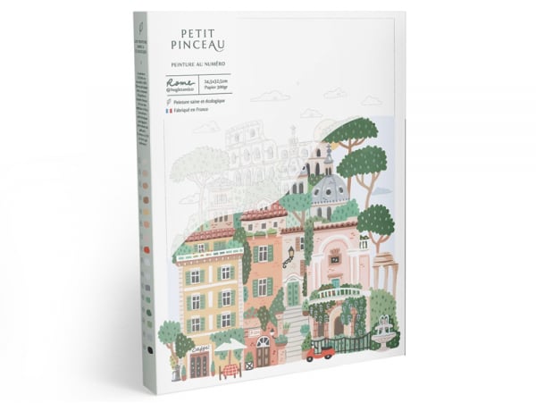 Acheter Coffret peinture au numéro - Petit Pinceau - Rome par Hoglet and co - 24,99 € en ligne sur La Petite Epicerie - Loisi...