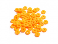 Acheter Boite de perles rondelles heishi en plastique 6 mm - Orange fluo - 1,99 € en ligne sur La Petite Epicerie - Loisirs c...