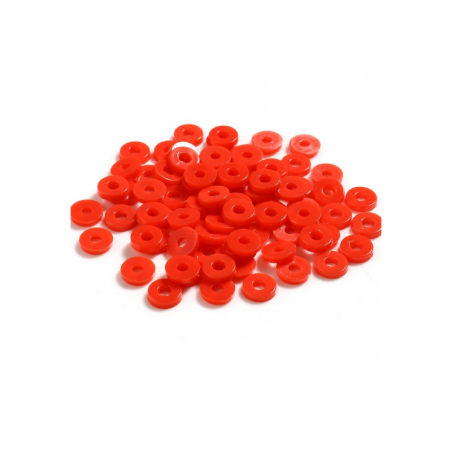 Acheter Boite de perles rondelles heishi en plastique 6 mm - Rouge - 1,99 € en ligne sur La Petite Epicerie - Loisirs créatifs