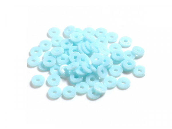 Acheter Boite de perles rondelles heishi en plastique 6 mm - Bleu clair - 1,99 € en ligne sur La Petite Epicerie - Loisirs cr...