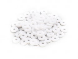 Acheter Boite de perles rondelles heishi en plastique 6 mm - Blanc - 1,99 € en ligne sur La Petite Epicerie - Loisirs créatifs