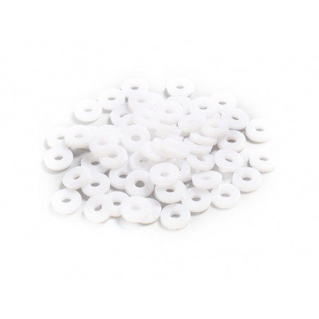 Acheter Boite de perles rondelles heishi en plastique 6 mm - Blanc - 1,99 € en ligne sur La Petite Epicerie - Loisirs créatifs