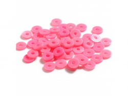 Acheter Boite de perles rondelles heishi en plastique 6 mm - Rose foncé - 1,99 € en ligne sur La Petite Epicerie - Loisirs cr...