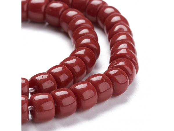 Acheter Lot de 20 perles en verre opaque - Rouge foncé - 2,19 € en ligne sur La Petite Epicerie - Loisirs créatifs